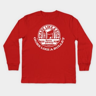 Royal Enfield Made Like a Gun Kids Long Sleeve T-Shirt